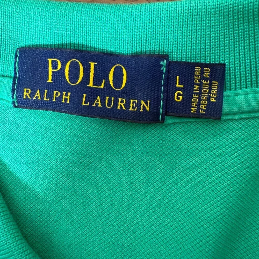 Polo Ralph Lauren Green Polo Shirt Size L